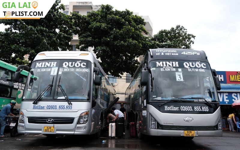 Nhà xe Minh Quốc xuất phát từ Kontum