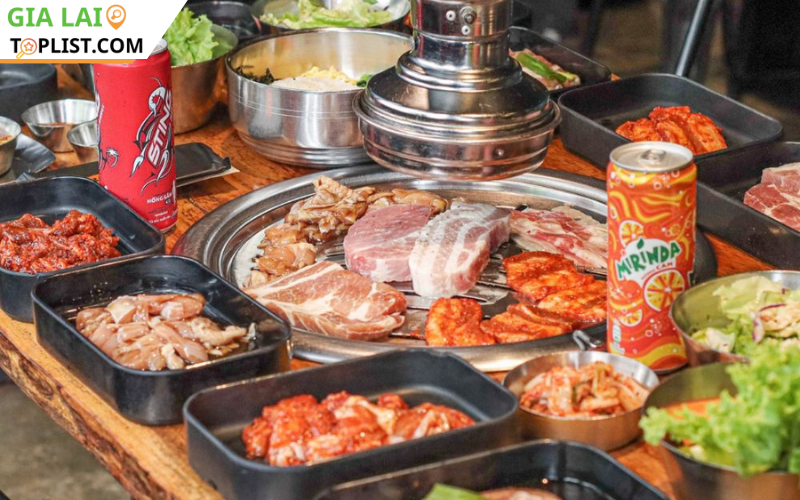 Buffet Cầu Sắt quán nướng bình dân
